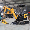OEM China Mini Bagger Hydraulic Small Digger Crawler Mini Excavator 2 Ton