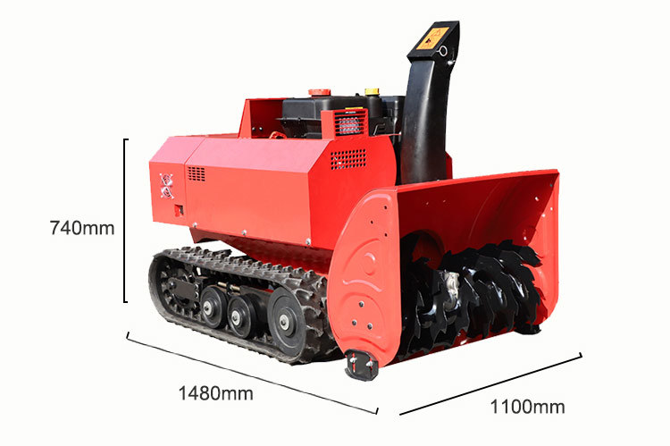 OEM Customization Euro V Engine Remote Control Snow Blower with EPA CE