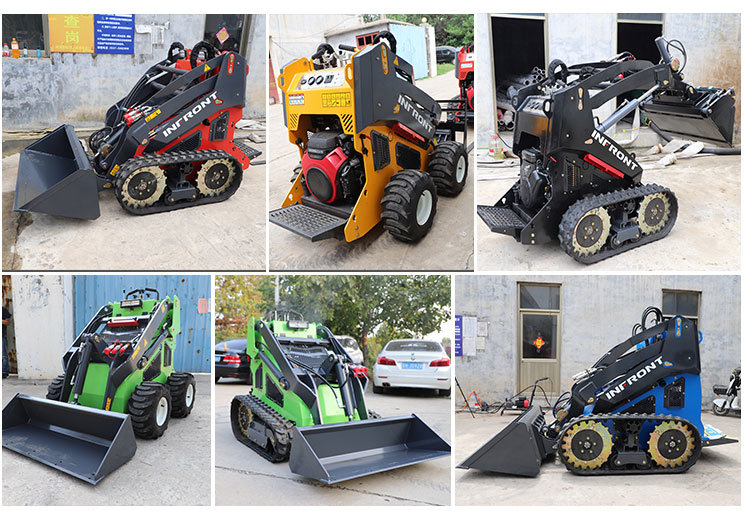 China Manufacturer Euro 5 CE EPA Small Mini Skid Steer Loader 500 Kg Mini Wheel Skid Loaders for Sale Wheel Loader