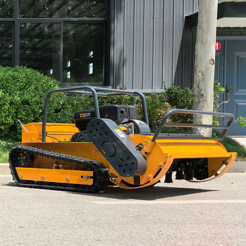 New Arrival Mini Farm Flail Lawn Mower 800mm 1000mm 1200mm RC Home Robotic Diesel Power Crawler Lawn Mower for Grass Cutting