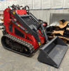 Construction Machinery Tracked Mini Skid Steer Loader 23HP Engine Wheel Loader