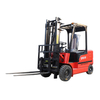 Small Battery 24V/36V/48V Electric Four Wheels Forklift with Solid Rubber Tires Tyre