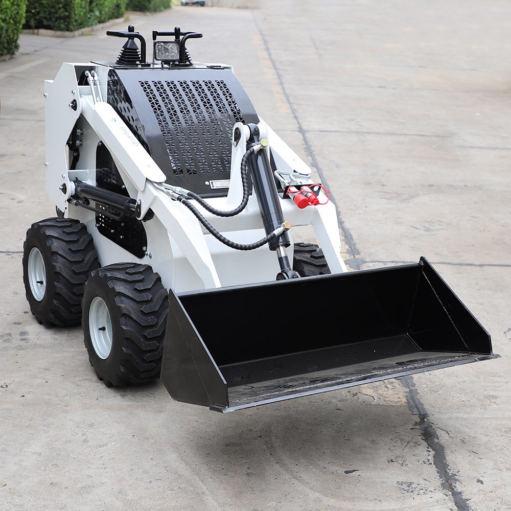 China Factory Mini Skid Steer Loader Wheel Loader with Bucket