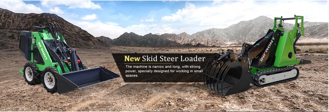 China Factory Mini Skid Steer Loader Infront Skidsteer Loader for Sale