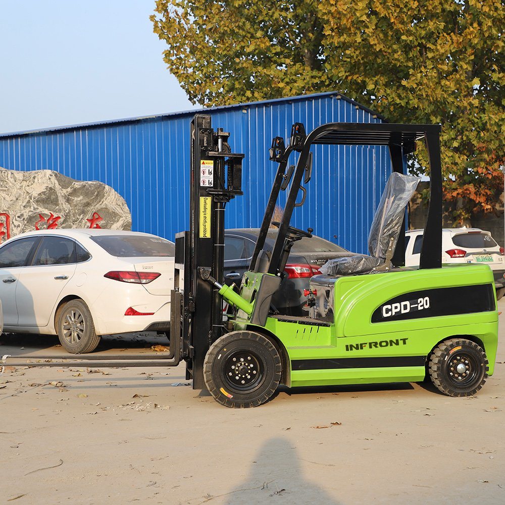 Forklift 3m/3.5m Lift Height 12t 1.5t 3300lbs Walkie Stacker with CE Electric Lifter Option