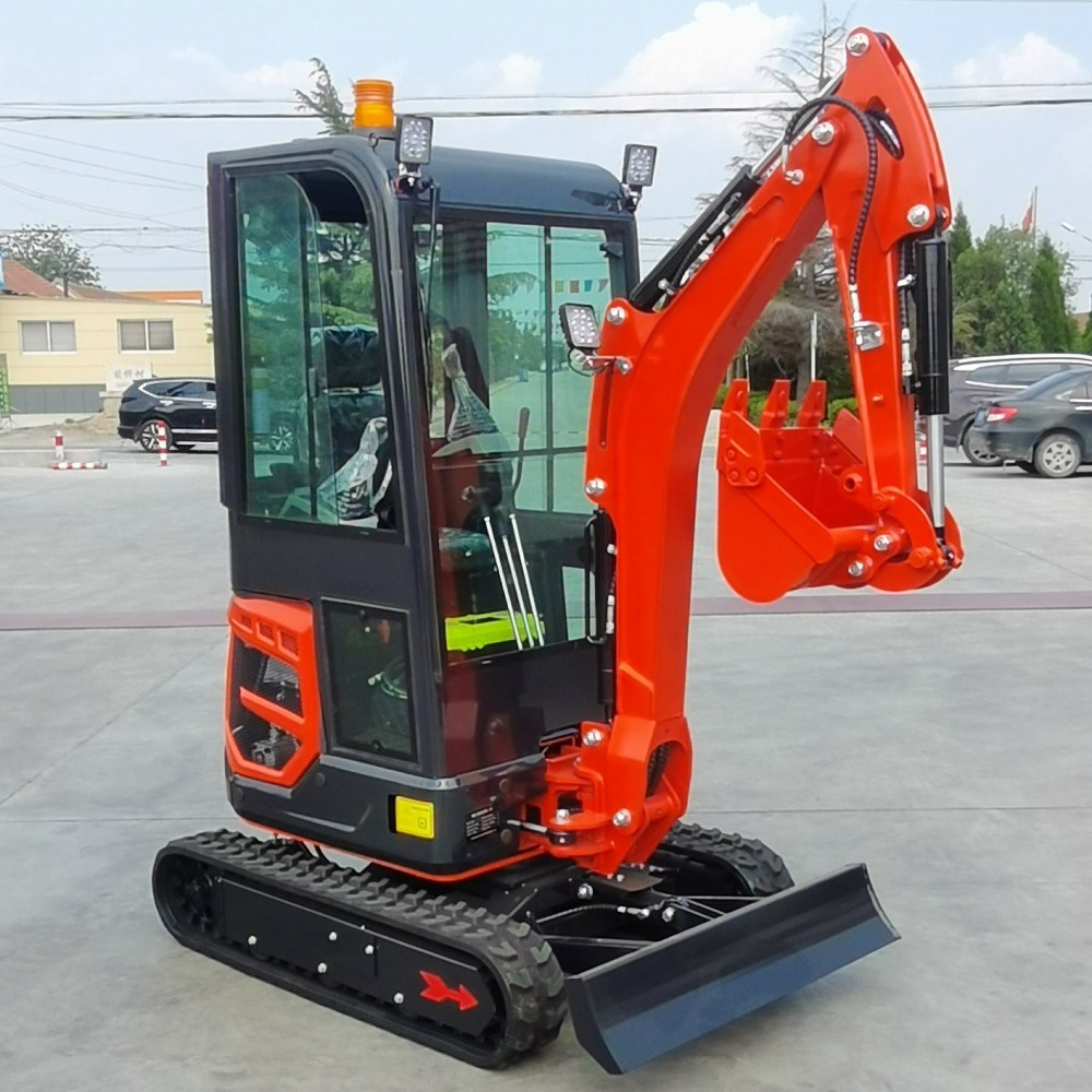 Free Shipping EPA Certified Mini Excavator 0.8 Ton to 3 Ton Crawler Type with Hydraulic Bucket Small Micro Digger Machine Sale