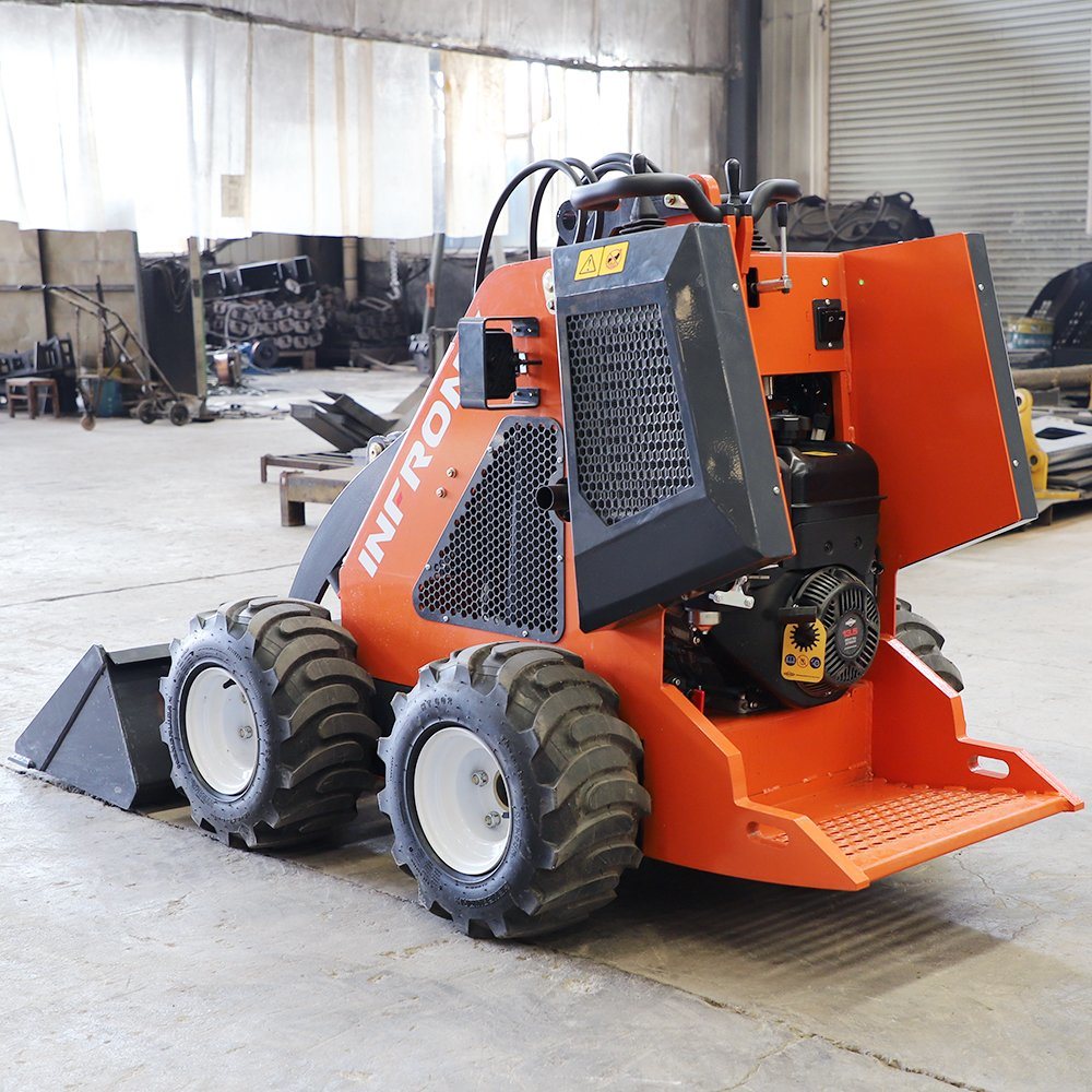 Cheap Steer Loader Diesel Chinese Skid Steer Loader with 4 in 1 Bucket for Sale