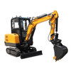 Factory Straight Hair 1.2 Ton 2.5 Ton 3 Ton 3.5 Ton Mini Excavator with Big Arm Side Swing and Chassis Telescopic