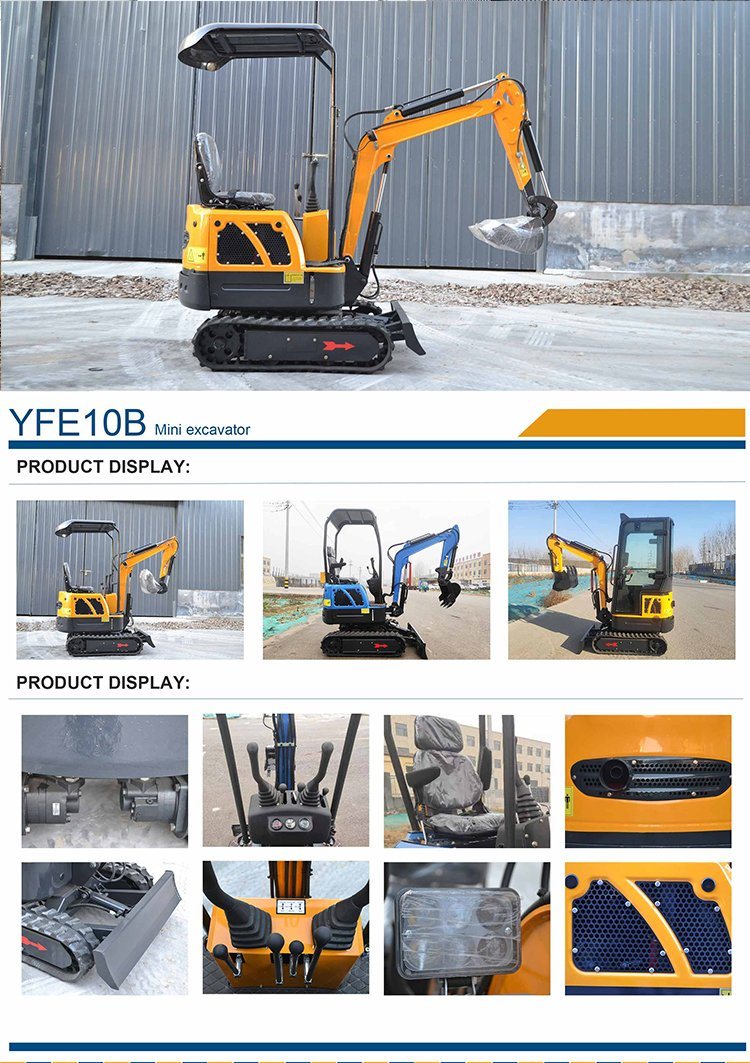 CE/EPA Kubota Engine Excavator 1.5ton 1.7ton 3.5ton Mini Bagger Digger Machine Farm Crawler Excavator Mini