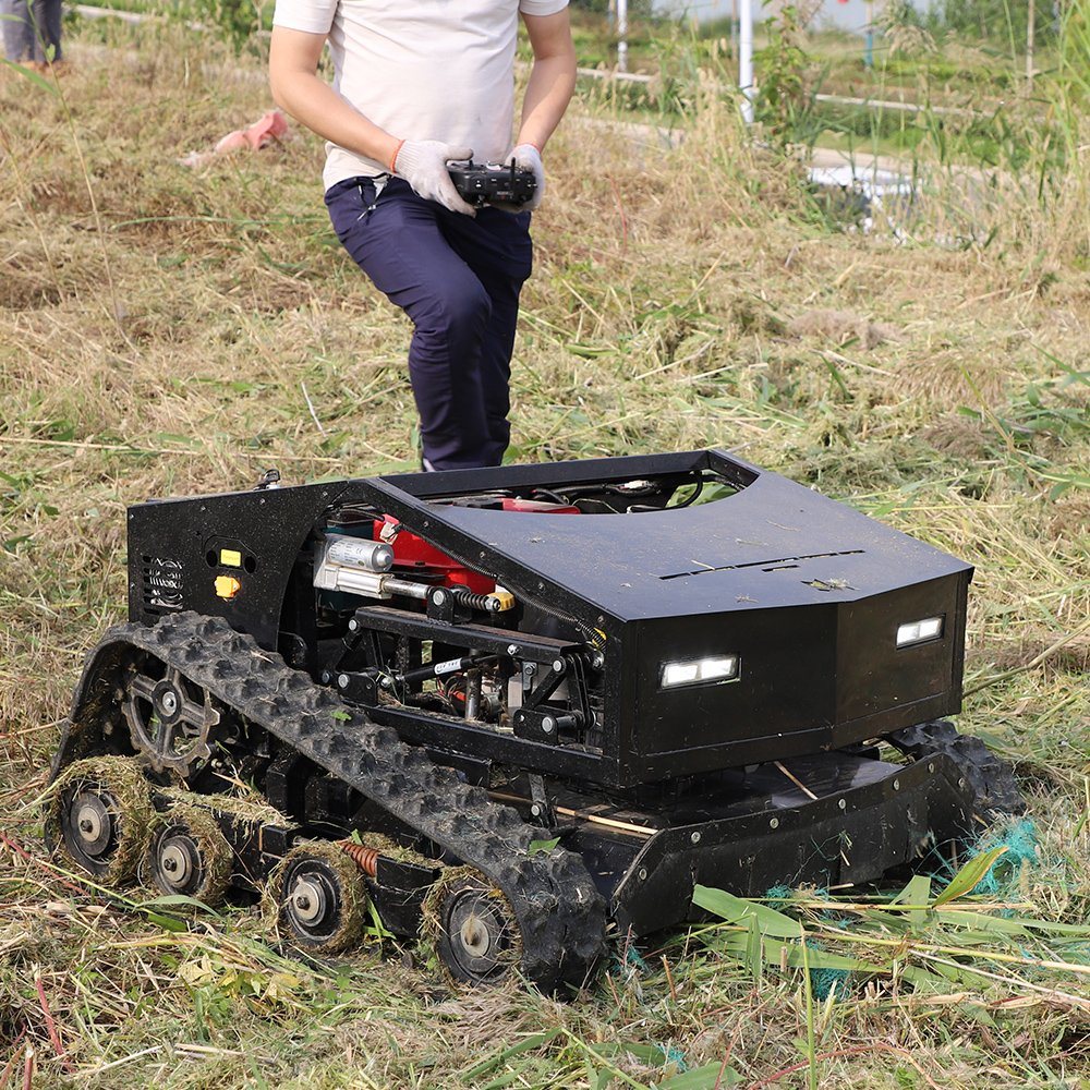 Robot Mini Cheap Cutting Grass Machine Remote Control Lawn Mower with Snow Shovel