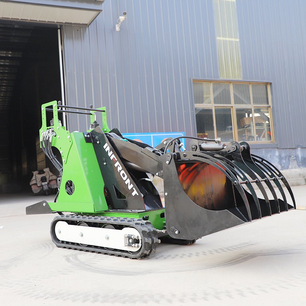 Infront New CE EPA Engine Diesel Minicargador Skidsteer Mini Wheel Crawler Loader Earth-Moving Machinery Mini Skid Steer Loader