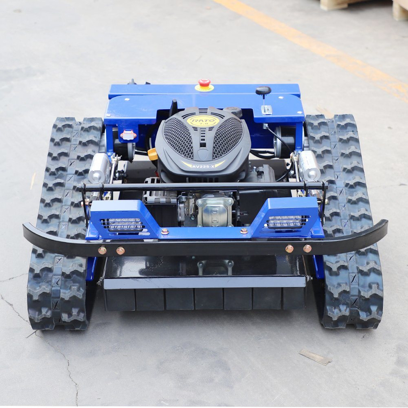 Paddy Field OEM Crawler Brush Cutter Grass Cutting Machine Remote Control Lawn Mower
