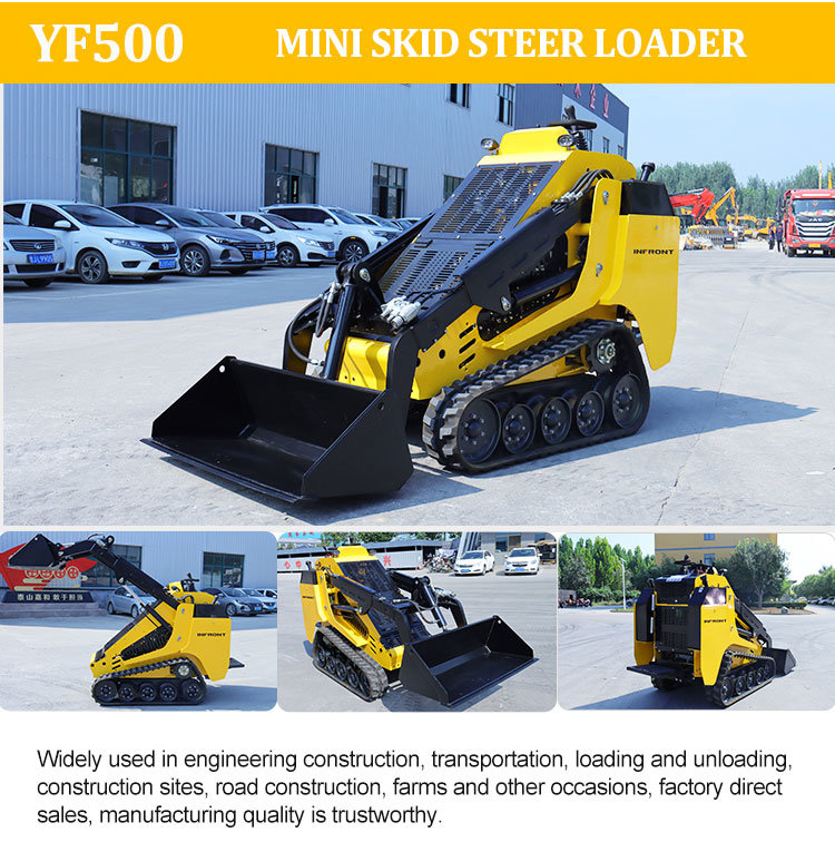 Free Shipping Cheap EPA Engine Wheel Loader Diesel Mini Skid Steer Track Loader with Track