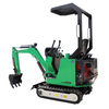 Chinese Brand CE EPA Eurov Approved Engine Stock Available Mini Digger 1 Ton Excavator Prices Attachments Optional 1000kg