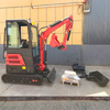 2000kg Tonnage Mini Excavator Factory Supply Construction Farm Use Hydraulic System Small Digger Crawler Drive