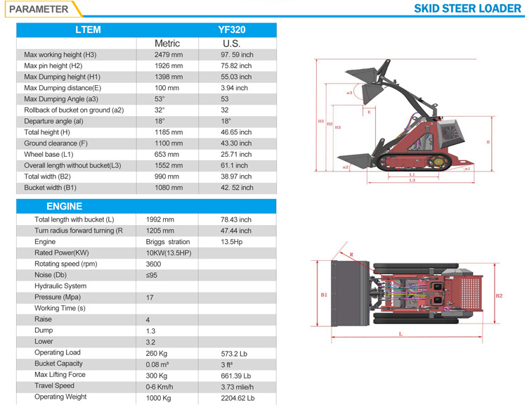 CE Certificated Used Mini Skid Steer Loader with Track for Sale