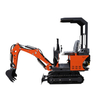 Free Shipping CE EPA Cheap EPA 0.8 Ton Mini Excavator Digging Cabin Multi Function Digger Attachment Optional