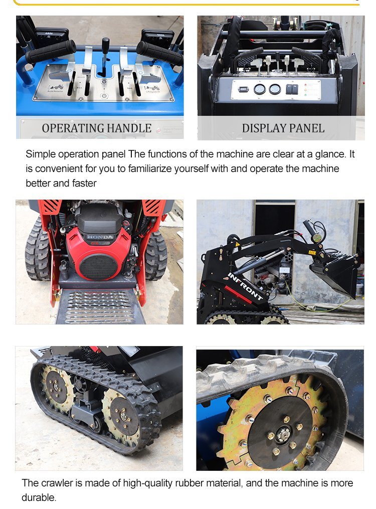 CE Euro5 EPA Mini Skid Steer Infront Mini Skid Steer Loader Skid Steer Mini Skid Steer Loader