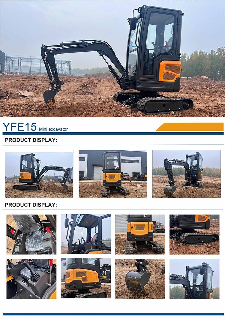 Japan Engine Approved Small Excavator 1.5 Ton 2 Ton 3.5 Ton Mini Crawler Excavator with Hydraulic Thumb Bucket