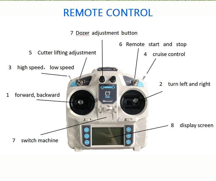 Cheap Price Remote Control Mini Lawn Mower with Diesel Engine Hot Selling