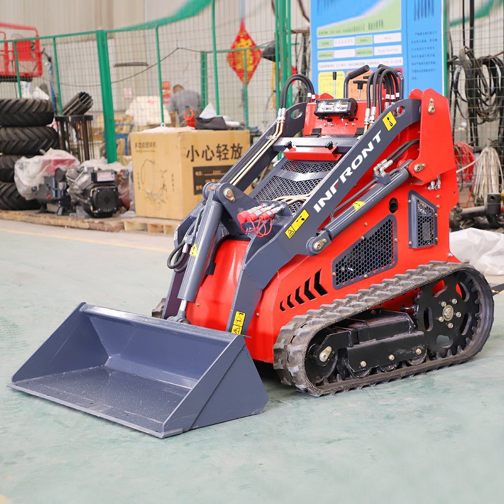 Mini Sikd Loader Stand on Diesel Mini Skid Steer Loader for Landscape and Tree Care