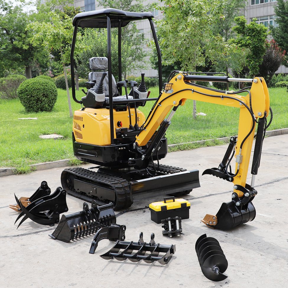 Mini Excavator 1 Ton 2 Ton with Attachments for Sale