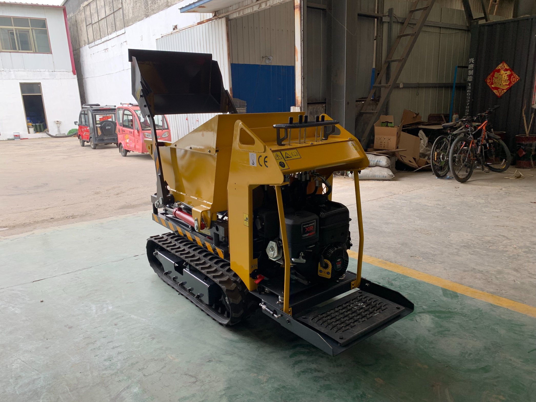 Good Price High Quality Widely Truck 4 Wheel Drive Small Site Dumper Mini Dump Electric Four-Wheel Dumper