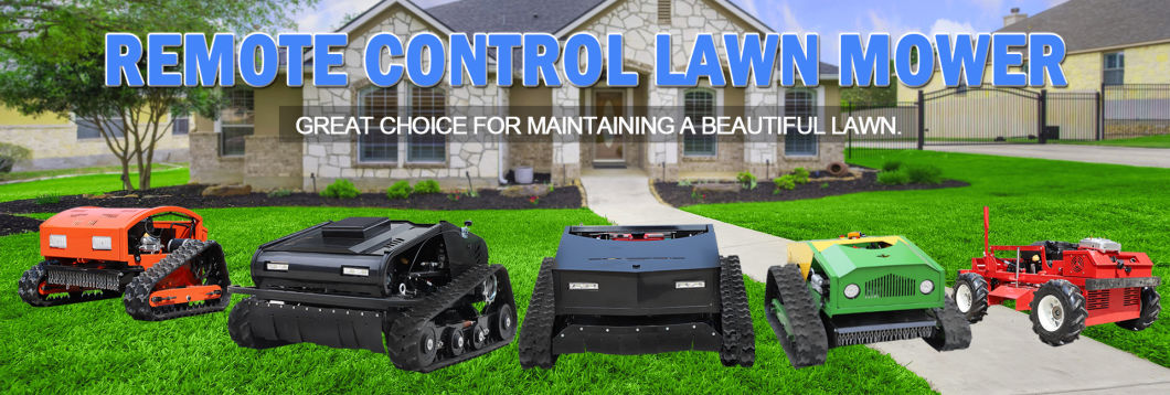 Gasoline Crawler Remote Control Lawn Mower for Mowing Reservoirs and Wasteland