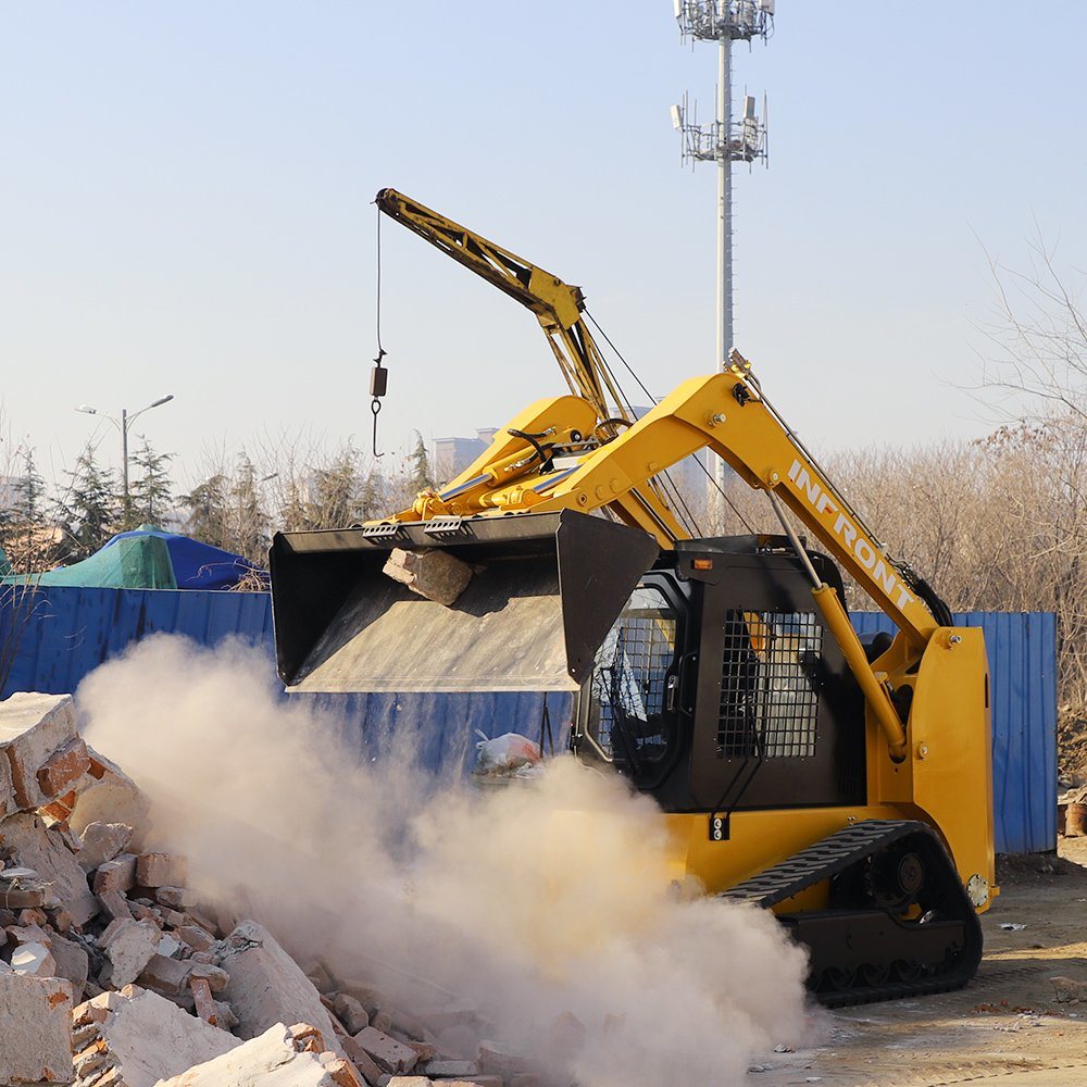 Hot Small Wheel Skid Steer Loaders 0.3-1.5 Ton Compact Skidsteer Loader with CE EPA for Sale