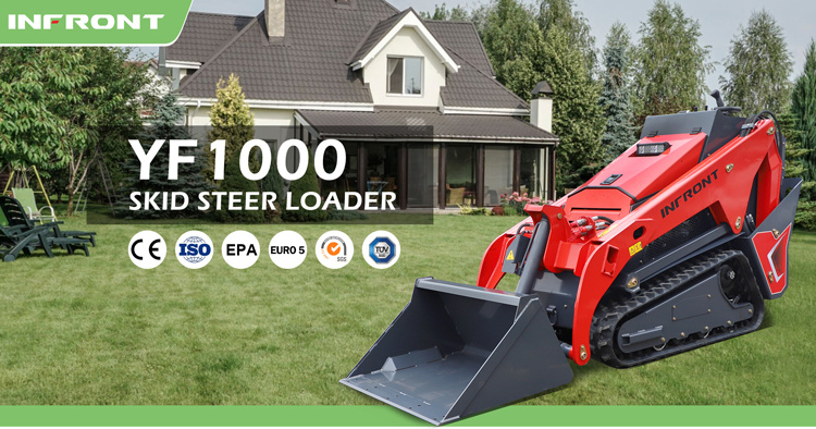 Newest Mini Stand on Skid Steer Meet CE Euro V EPA Steer Loader with Bucket