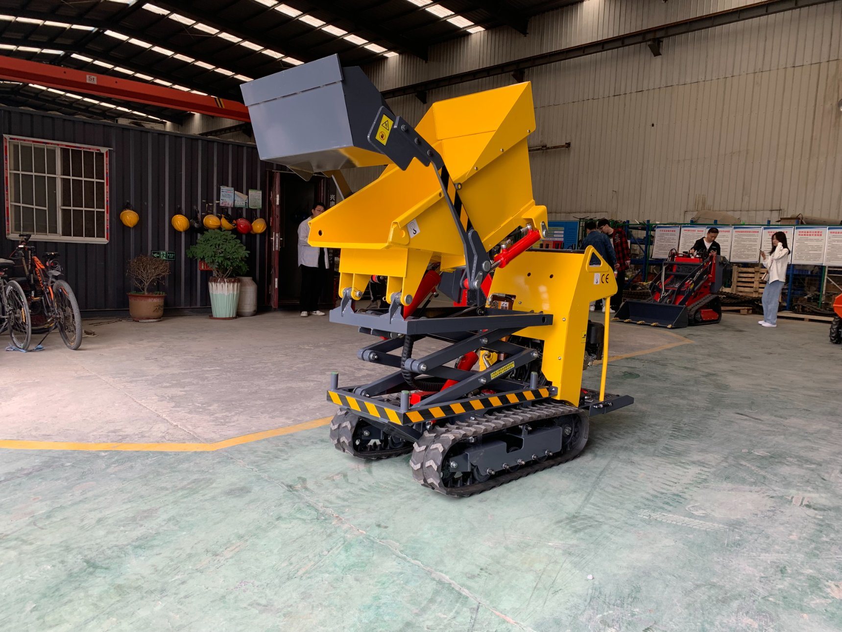 Track Self Loading Crawler High Tip 800kg Tracked Mini Dumper