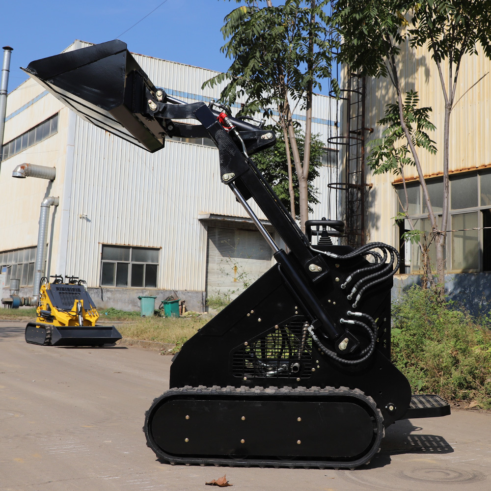 CE Crawler Tracked Diesel Gasoline Engine Wheel Mini Skid Steer Loader with Attachment and Parts