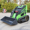 Construction Machinery Tracked Mini Skid Steer Loader 23HP Engine Wheel Loader