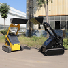 Chinese Cheap EPA Engine Diesel Wheel Crawler Skidsteer Mini Track Skid Steer Loader with Track Attachments