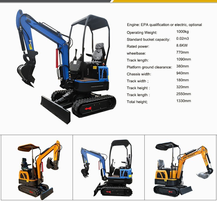 Chinese Manufacturers Excavator Mini Prices 1.8 Ton Mini Excavator with CE EPA Bagger