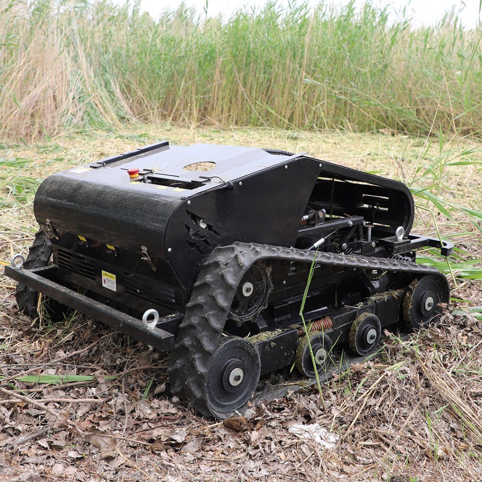 Crawler Robot Lawn Mower Self Propelled Remote Control Walking Garden Grass Cutting Machine