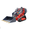 China Mini Skid Steer Loader Track Wheel Loader with Attachments Auger Hammer