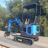 Brand New Diesel/Gasoline Engine Available Mini Digger 1 Ton Mini Excavator for Farm Use with Attachments Optional