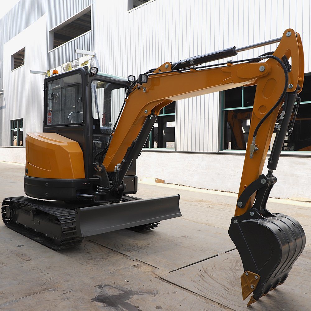 China 3.5 Ton Mini Excavator 1 Ton 2 Ton Kubota Engine Digger Excavator Mini Pelle Chinese Used Small Excavator Machine