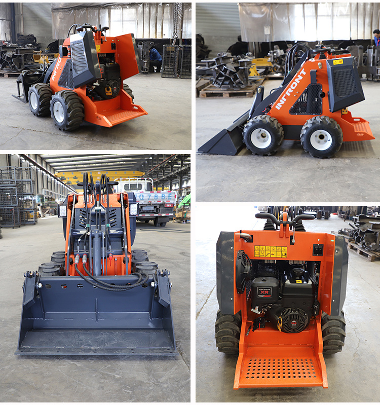 Fast Delivery CE EPA Track Bucket Front Attachment Mini Skid Steer Loader