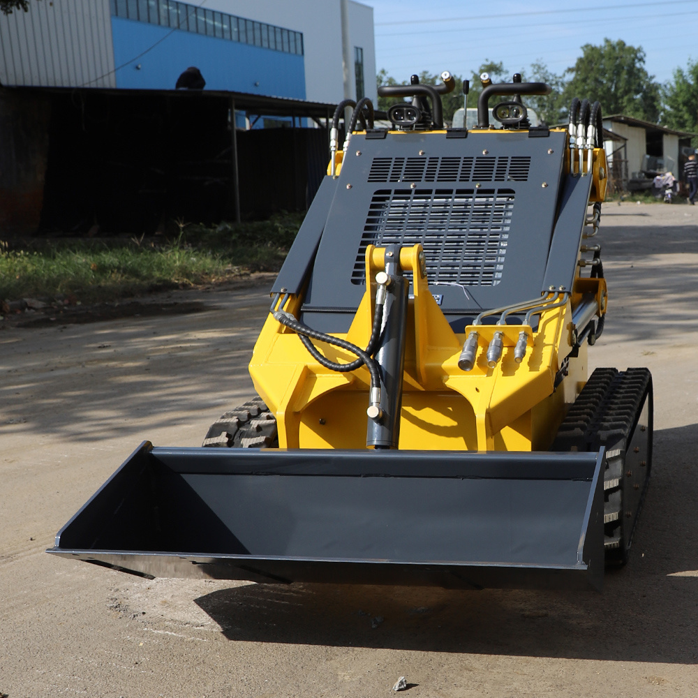 Grapple Bucket Skid Steer New CE EPA Engine Diesel Mini Cargador 700kg 850kg 1ton Cheap Mini Skid Steer Loader