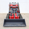 23HP Mini Skid Steer Loader Tracked Hydraulic Skid Loader with Attachments