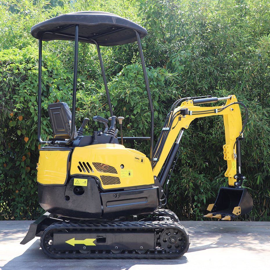 CE EPA Euro 5 Chinese 1.8 Tons Mini Excavator Compact Bagger with Closed Cabin