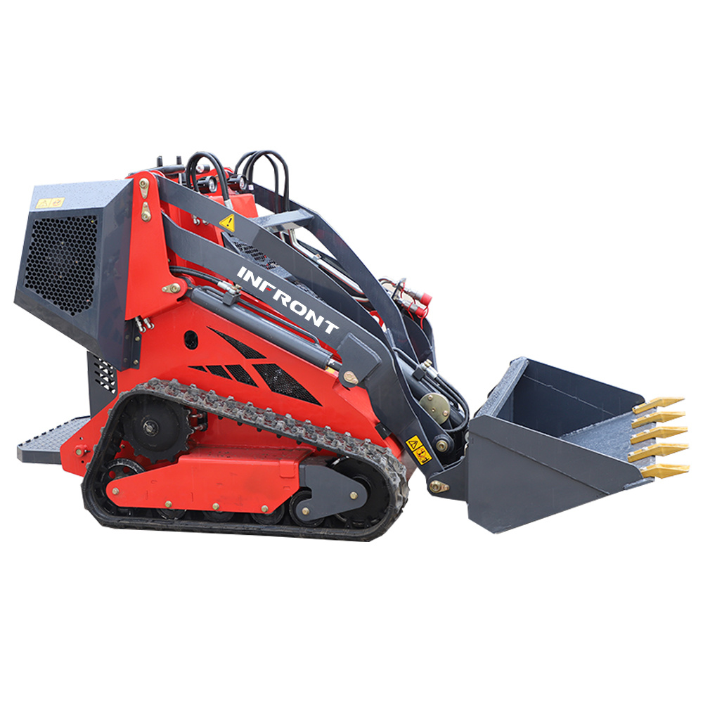Cheapest Popular EPA4/Euro 5 High Performance Crawler Mini Skid Steer Loader with Track Stump Grinder