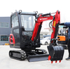 Japan Engine Approved Small Excavator 1.5 Ton 2 Ton 3.5 Ton Mini Crawler Excavator with Hydraulic Thumb Bucket