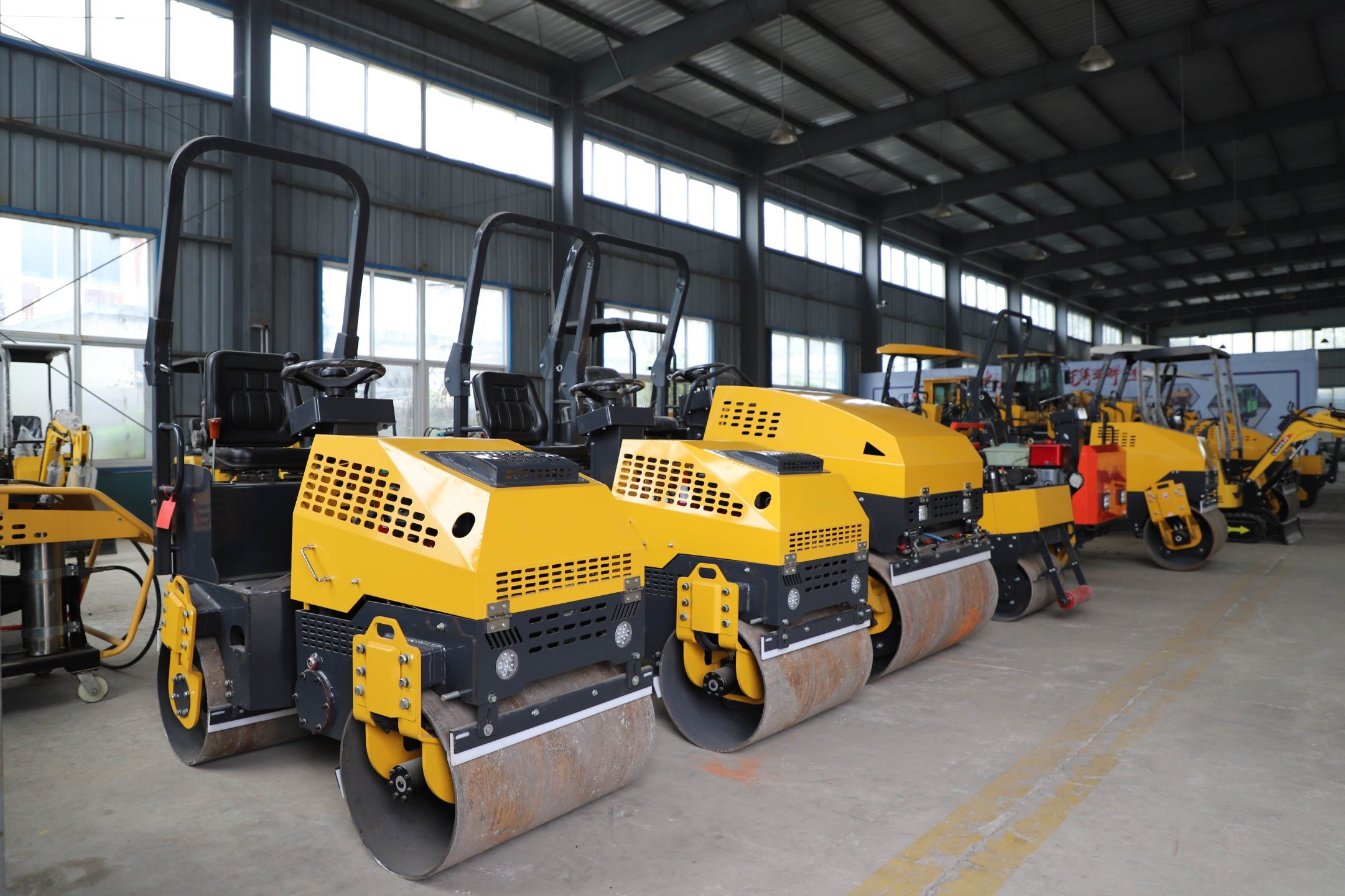 1 Ton Full Hydraulic Double Steel Wheel Roller Light Compaction Equipment Compactors Rollers with Good Price