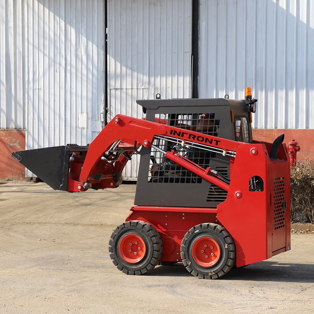 Hot Small Wheel Skid Steer Loaders 0.3-1.5 Ton Compact Skidsteer Loader with CE EPA for Sale