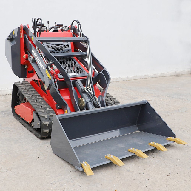 Chinese Manufacturer Price CE EPA Wheel Crawler Tracked Small Compact Mini Skid Steer Loader for Sale with Attachment Bucket