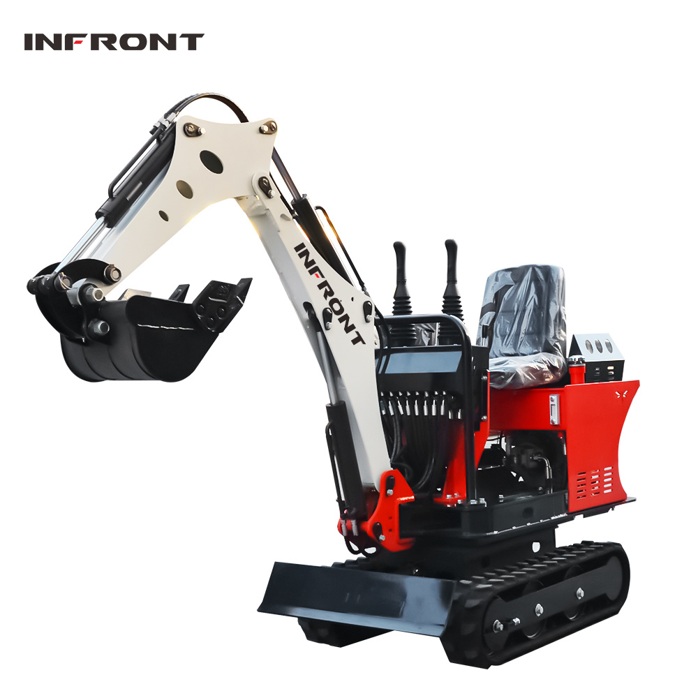 Infront Yfe08 Model High Quality with New Design 800kg Factory Sale Hydraulic System Excavators with Zero Tail