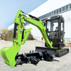 Free Shipping Crawler Digger Farm Used Mini Bagger 1 Ton Mini Excavators With Cab Good Quality 3.5 Ton Crawler Small Excavator